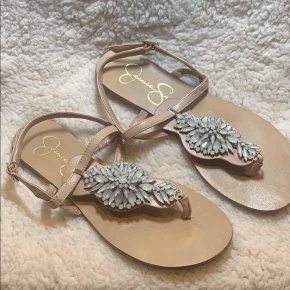 jessica simpson rhinestone sandals